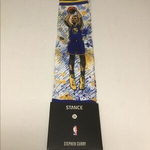 Steph Curry Stance NBA Legends Socks Men’s Sz 9-12 NEW